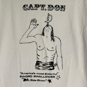 Capt. Don Leslie Sword Swallower. Side Show.